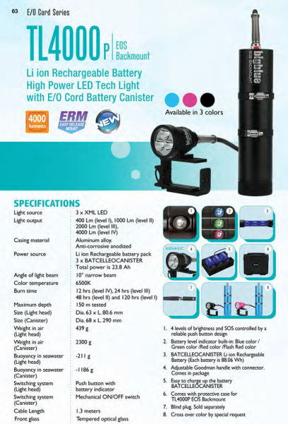 BigBlue TL4000P EOS Backmount